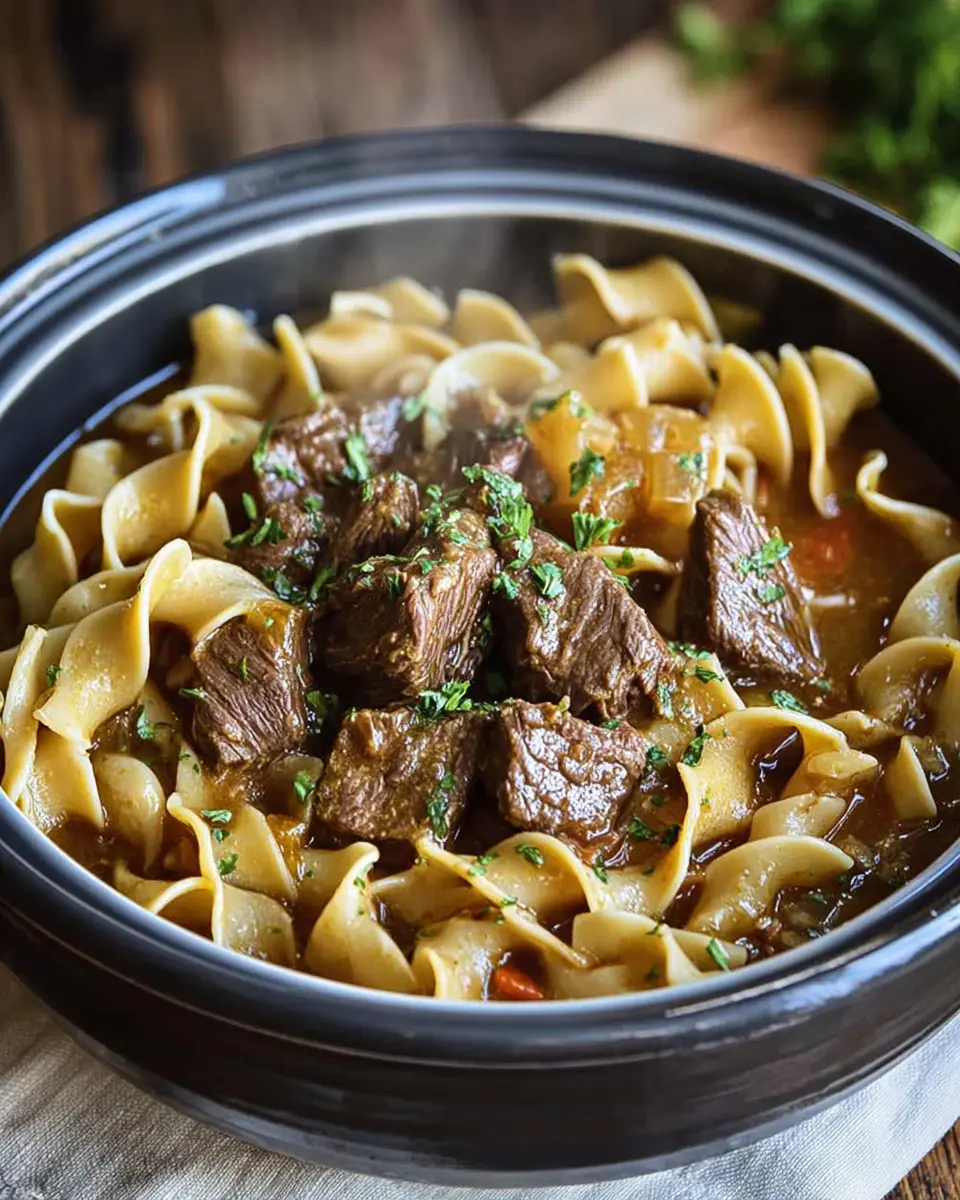 Slow Cooker Beef and Noodles: A Deliciously Easy Comfort Classic