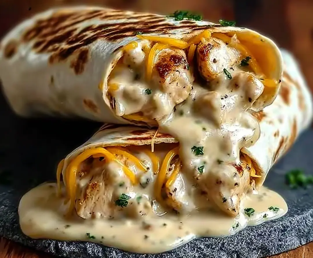 Cheesy Garlic Chicken Wraps (Quick, Crispy & Irresistible)