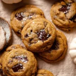 Chewy Pumpkin Chocolate Chip Cookies with Flaky Salt