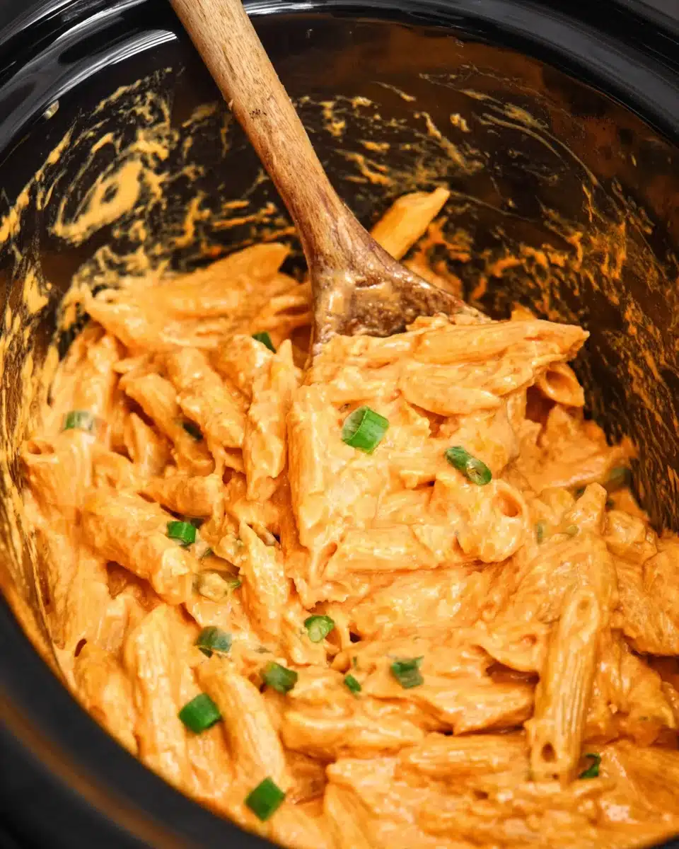 Crock Pot Buffalo Chicken Pasta