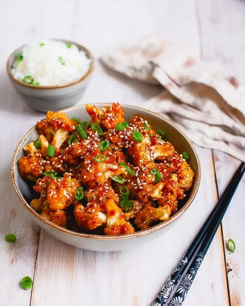 Sticky Sesame Cauliflower