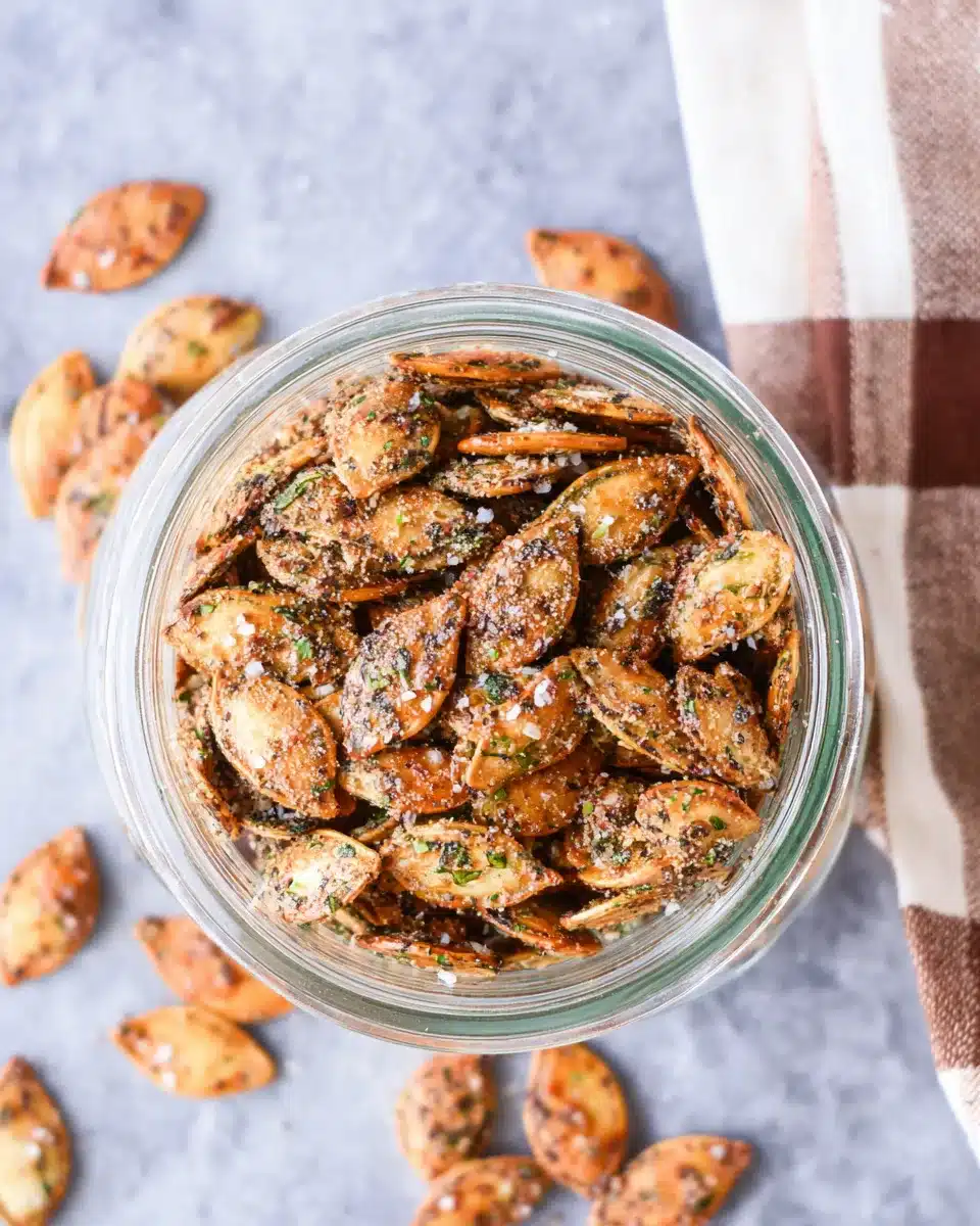 Crispy Ranch Pumpkin Seeds (Easy Roasted Snack)