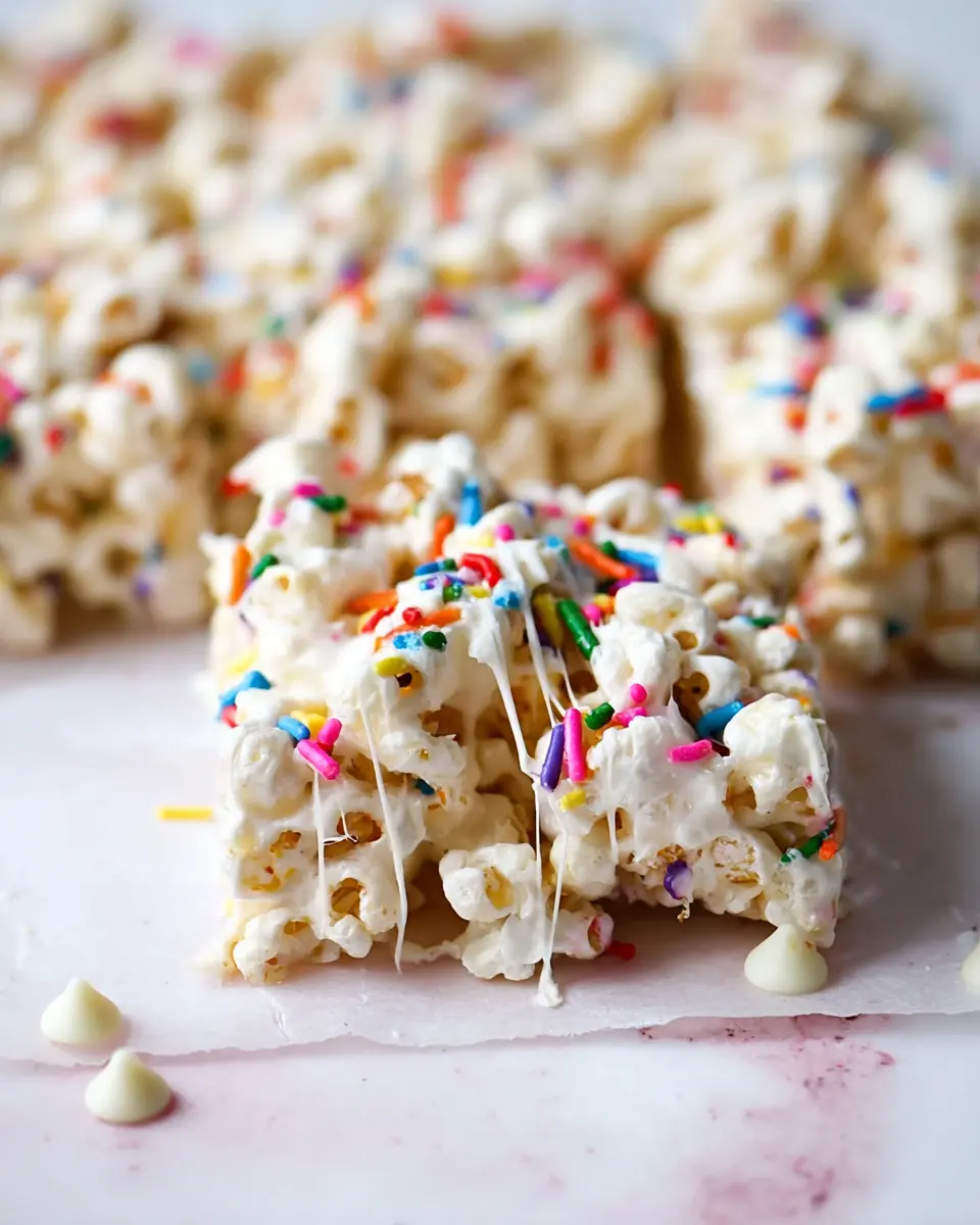 Funfetti Marshmallow Popcorn Treats