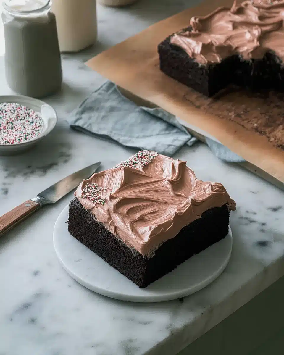 Mini Chocolate Sheet Cake