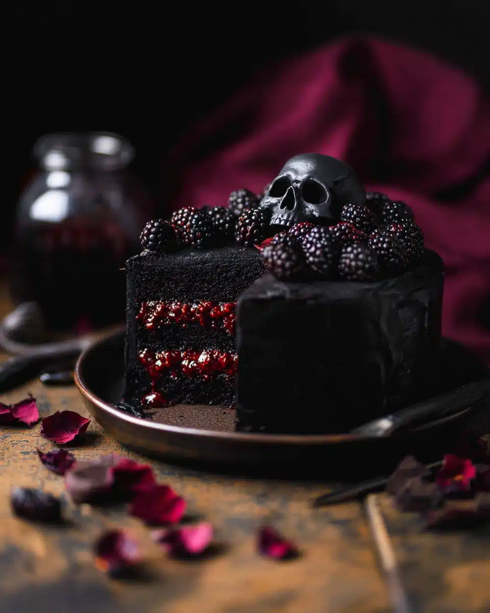 Black Velvet Halloween Cake Recipe