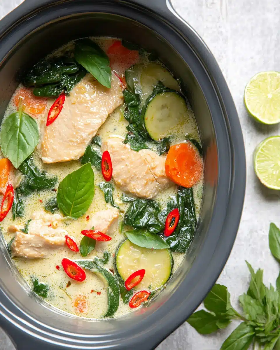 Crock Pot Coconut Lime Chicken and Vegetables