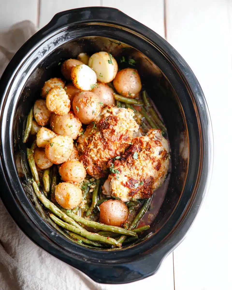 Crockpot Parmesan Garlic Chicken