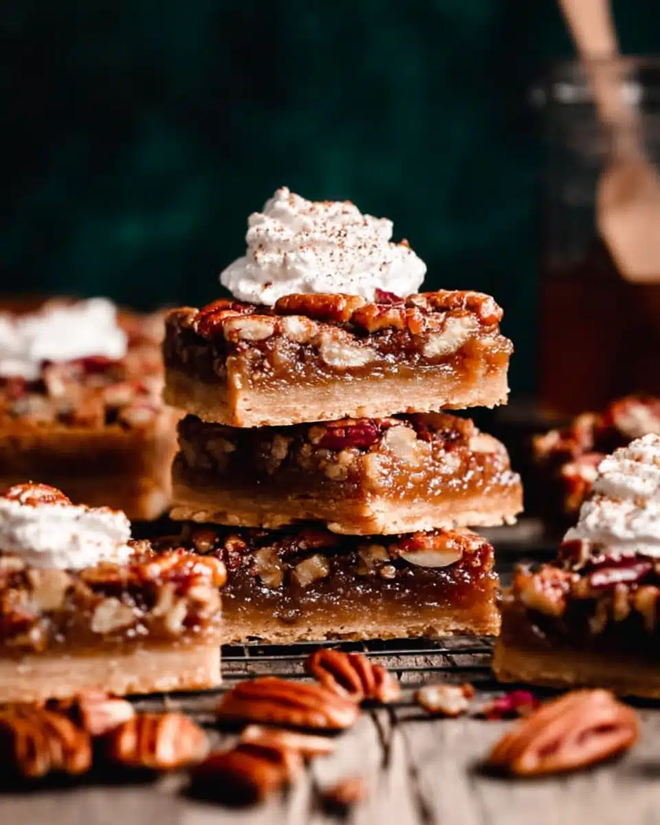 Salted Maple Pecan Pie Bars