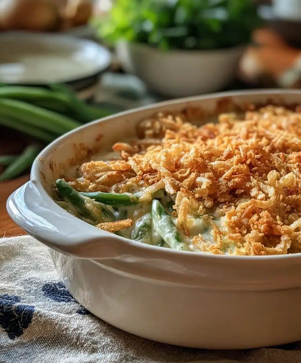 Southern Green Bean Casserole – Classic and Flavorful Thanksgiving Favorite