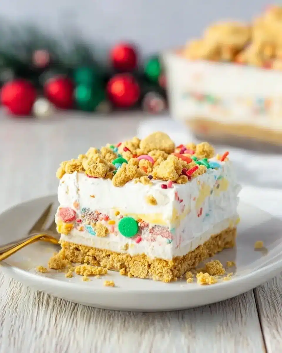 Christmas Cookie Lasagna Dessert – Easy No-Bake Holiday Treat