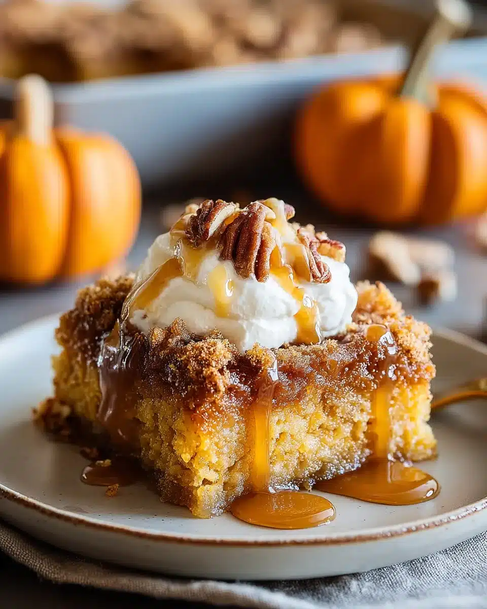 Pumpkin Dump Cake (Easy Thanksgiving Dessert)