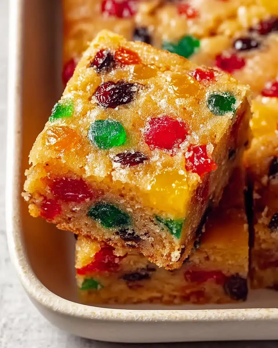 Fruitcake Bars