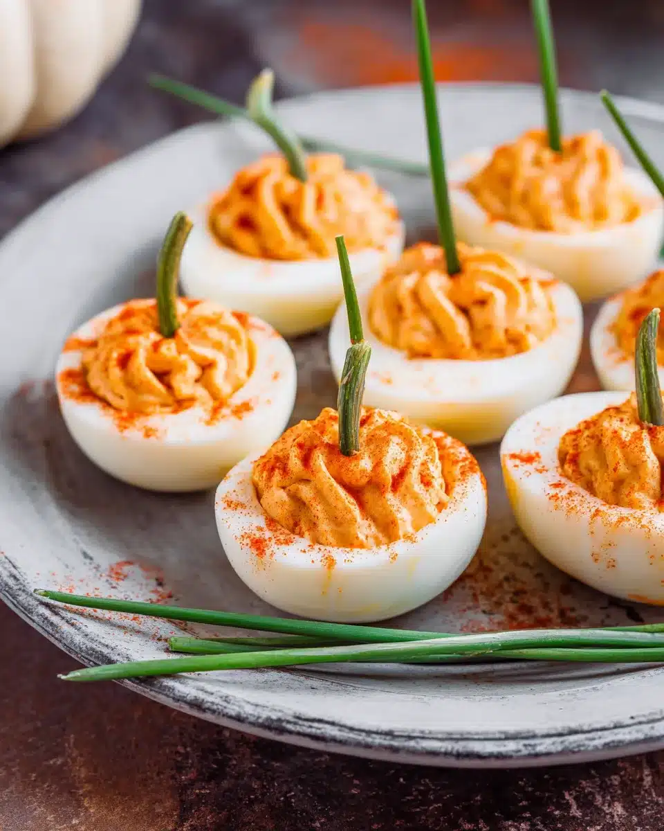 Pumpkin Patch Deviled Eggs