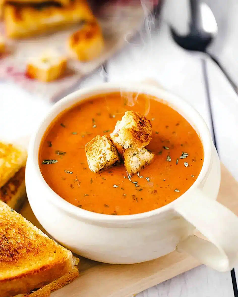 Roasted Tomato Basil Soup (Classic & Creamy Version)