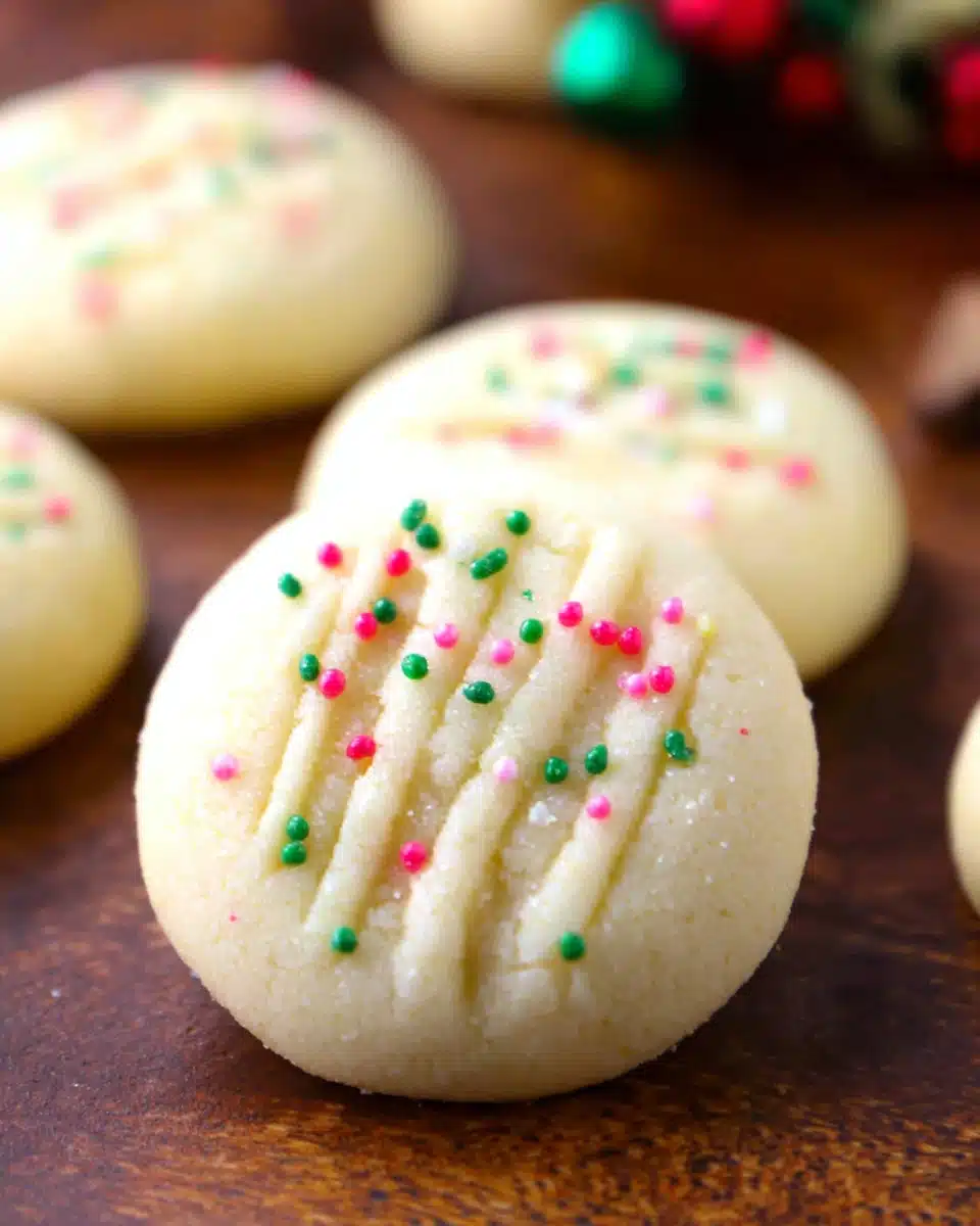 Whipped Shortbread Cookies (Buttery Christmas Favorite)
