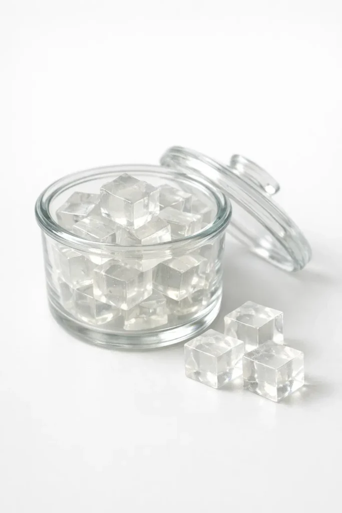 Pre-portioned gelatin cubes for the gelatin trick for weight loss routine